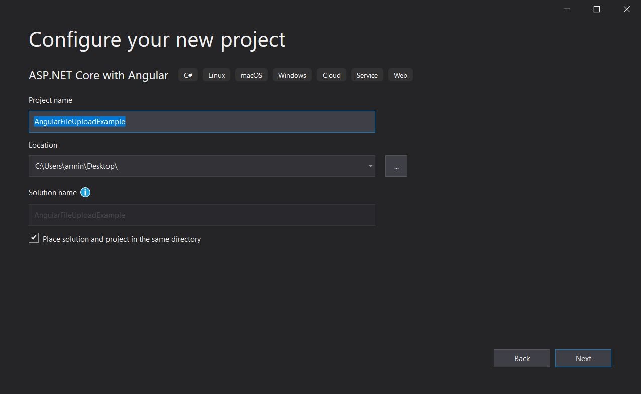Choose a name for your project