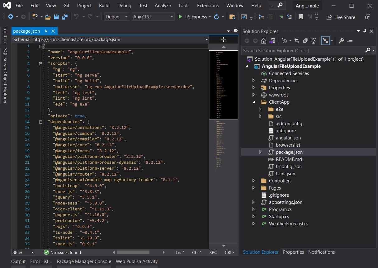 Visual Studio Solution Preview